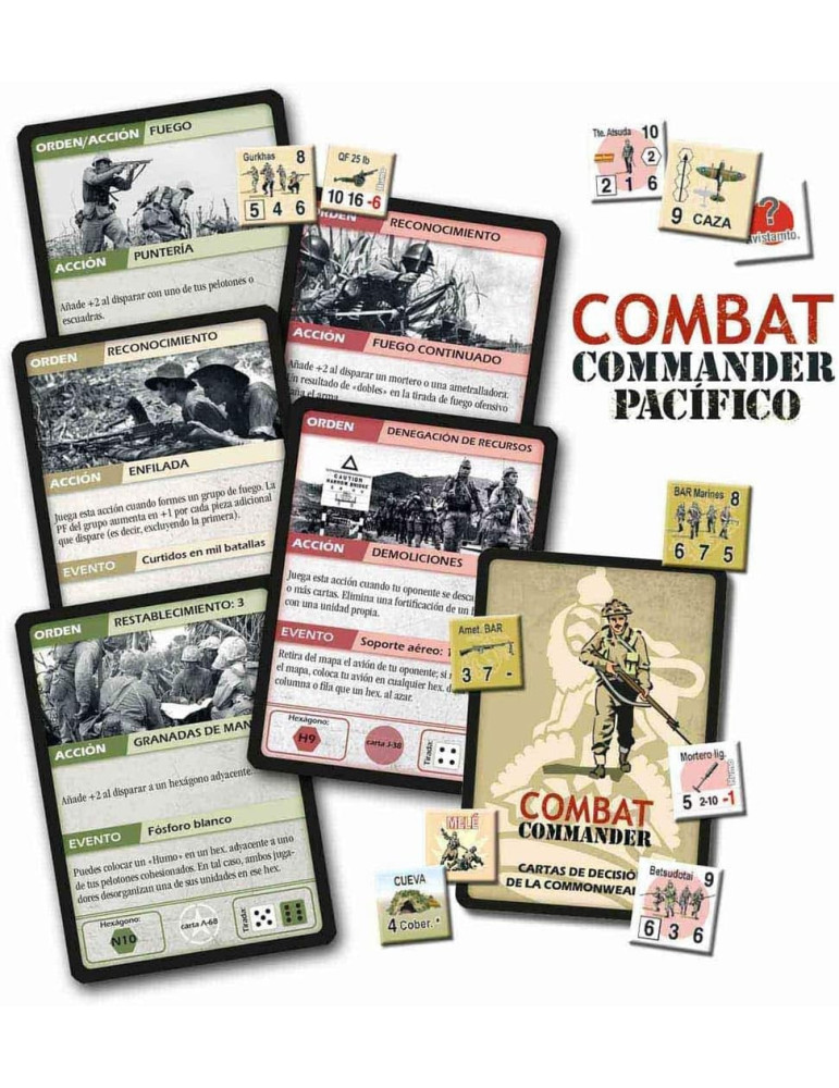 Devir BGCOMPA. Juego de Mesa Combat Commander Pacífico. 2 jug. +12 años
