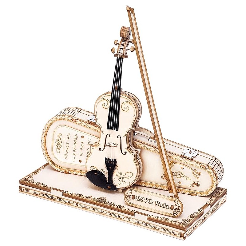 Robotime TG604K. Instrumento Musical Violin. 62 pzas