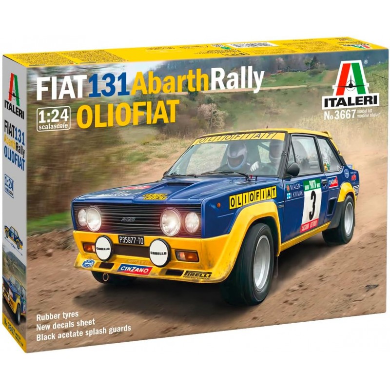 Italeri 3667. 1/24 Fiat 131 Abarth Rally Olio Fiat