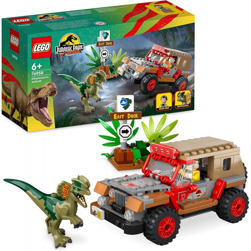 Lego 76958. Emboscada al Dilofosaurio. 211 Piezas