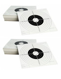 Pack de 200 dianas de Carton de Tiro al Blanco tamaño 14x14 cm.