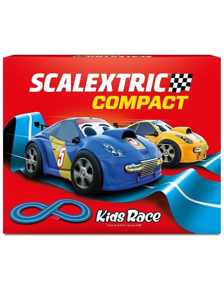 Circuito SCX Compact C10466. Kids Race. 2,3m pista