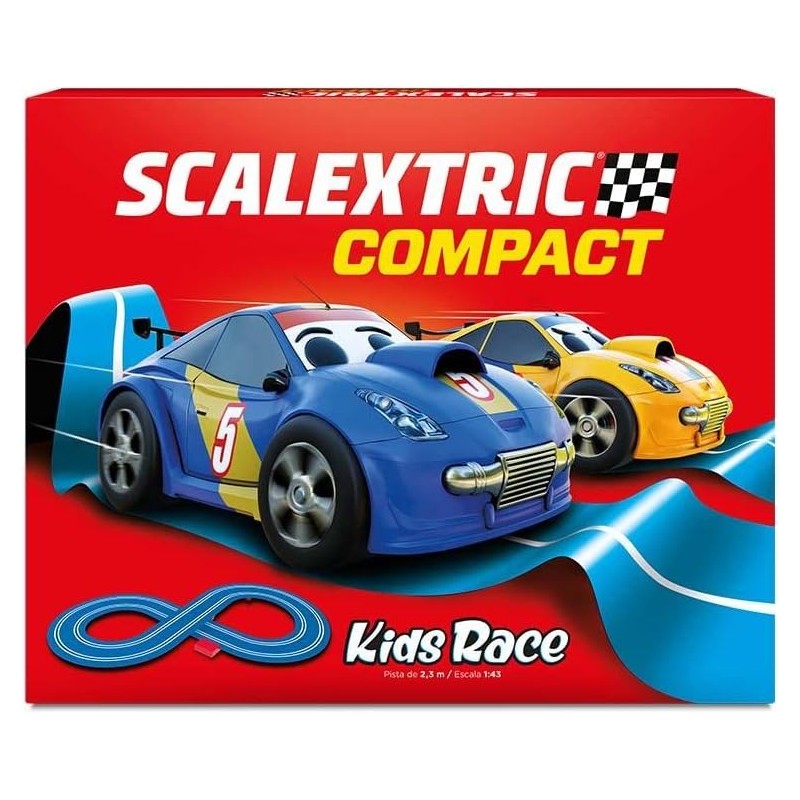 Circuito SCX Compact C10466. Kids Race. 2,3m pista