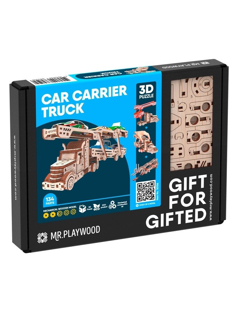 Mr. Playwood 106. Trailer Portacoches. 134 piezas