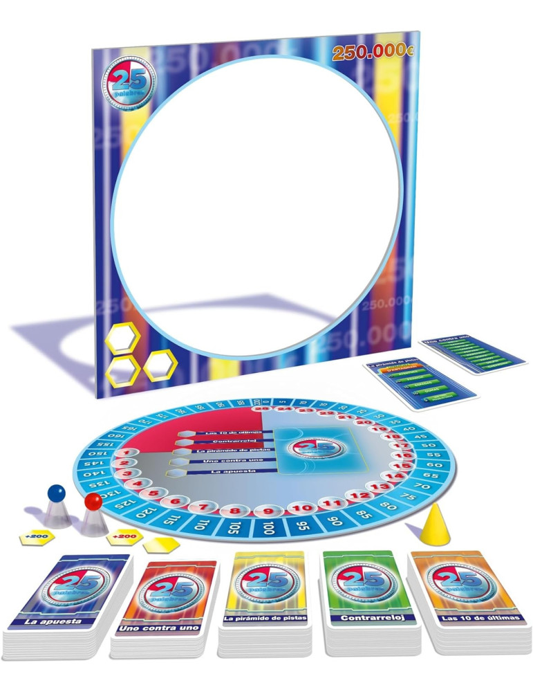 Ravensburger 22470. Juego de Mesa TV. 25 Palabras