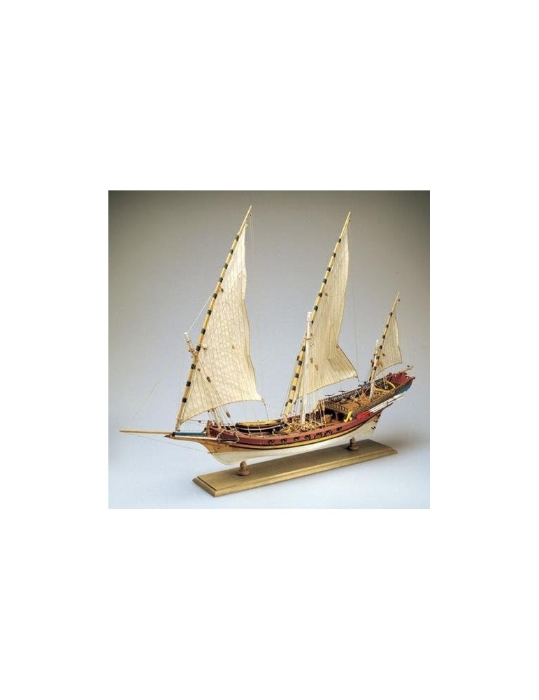 Amati 1427. Barco Jaquebe Pirata Arabe 1753, Escala 1/60