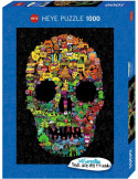 Heye 29850. Puzzle 1000 piezas. Calavera Garabateada