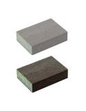 Pack de 2 Esponjas-Lija abrasivas de Grano Fino (100) y Grano Medio (60)
