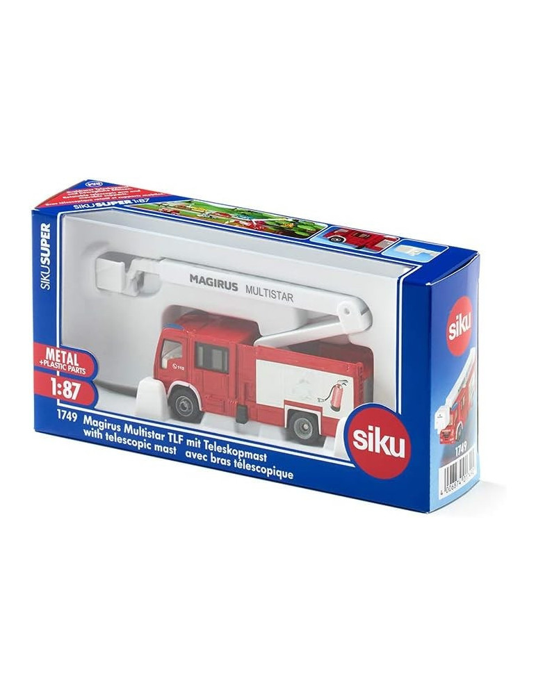 Siku 1749. 1/87 Camion de Bomberos Magirus Multistar