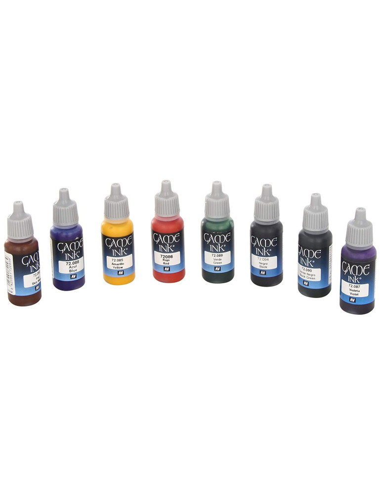 Vallejo 72296. Set Wargames Tintas de 8 Colores de 17ml Cada uno. para Pintar maquetas y miniaturas
