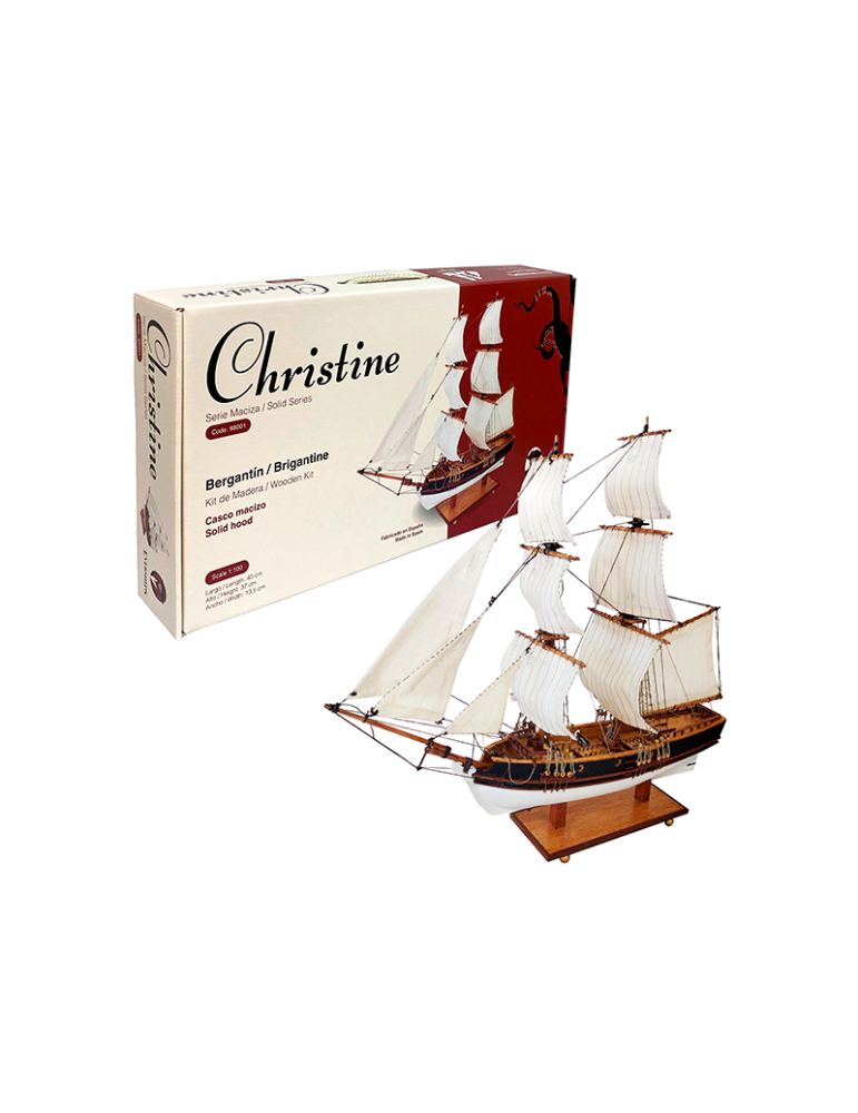 Everships 498001. Maqueta de barco en madera. Christine. Escala 1/100