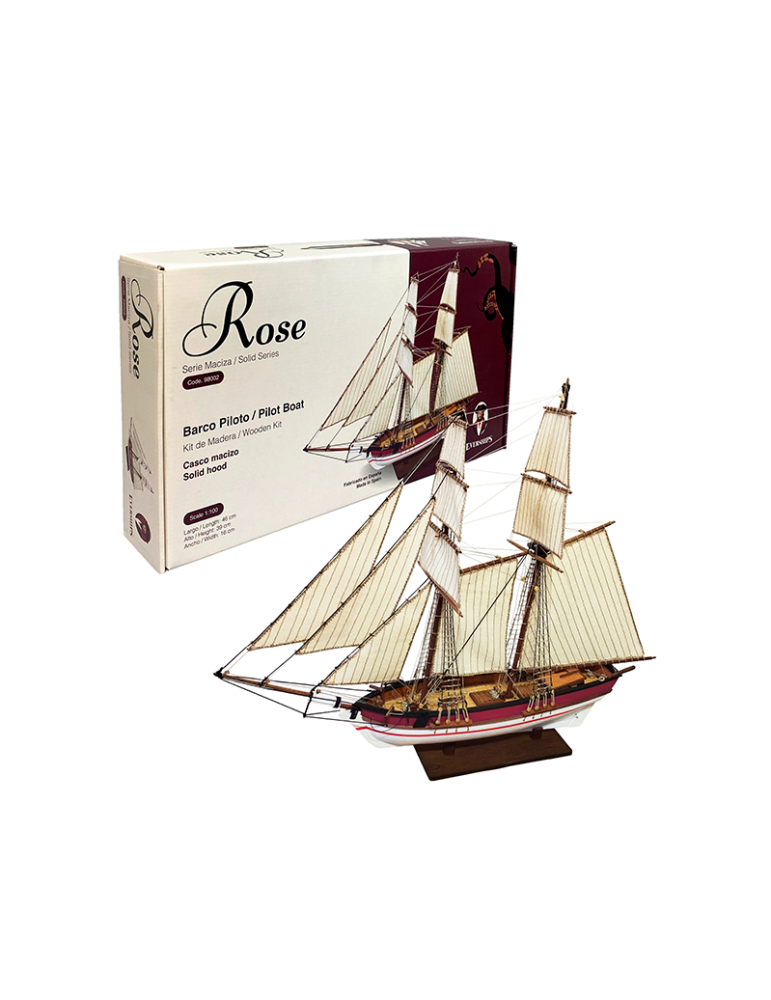 Everships 498002. Maqueta de barco en madera. Rose. Escala 1/100