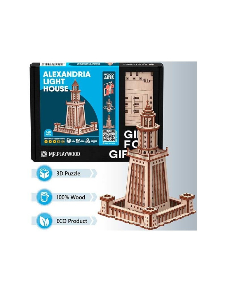 Mr. Playwood 409. Faro de Alejandría. 169 piezas