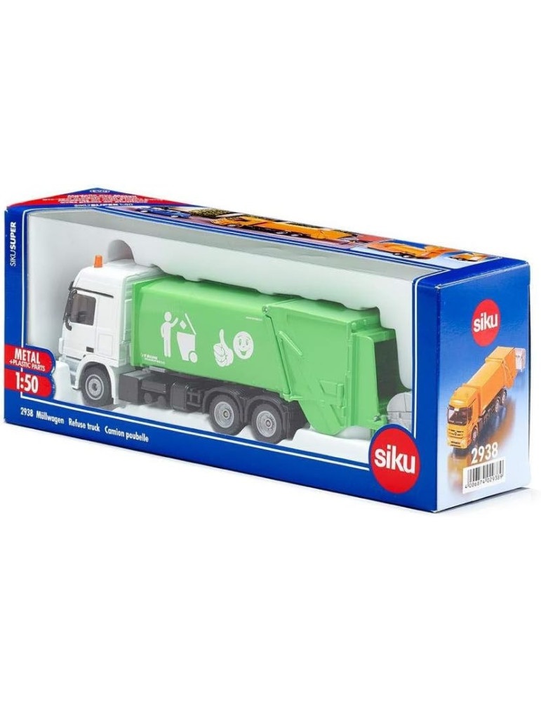 Siku 2938. 1/50 Camion Basura Mercedes con Contenedor