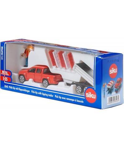 Siku 3543. 1/50 Coche Pick-Up con Remolque Volquete