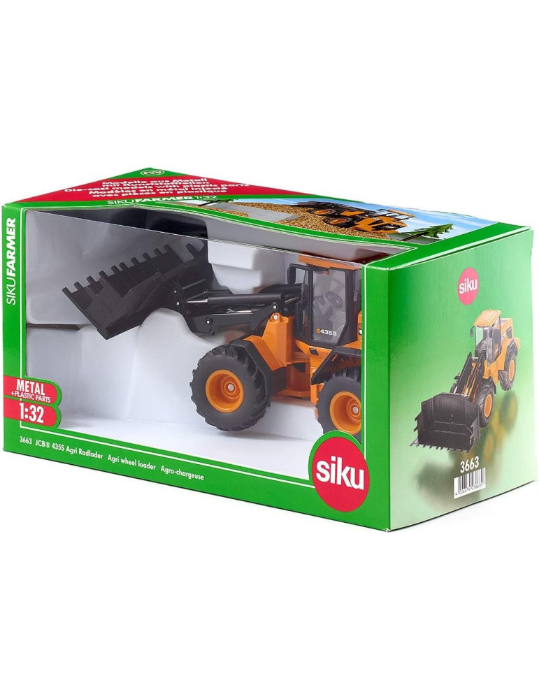 Siku 3663. 1/32 Pala Cargadora sobre ruedas JCB 435S Agri
