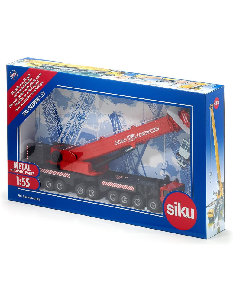 Siku 4311. 1/55 Camion Grua Mega Lifter. Altura extendida 1 metro