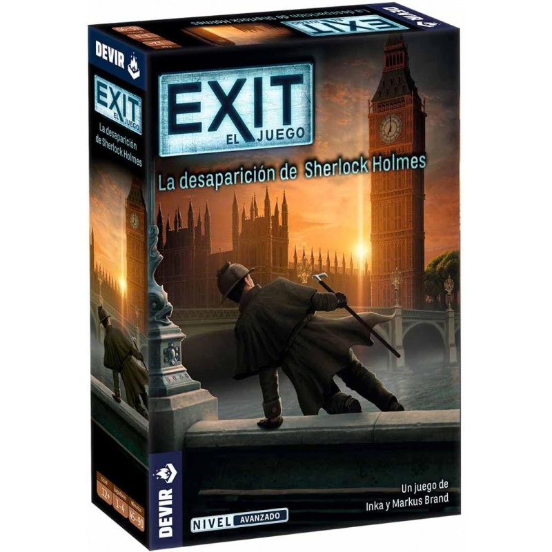 Juego de Mesa Exit 23. La Desaparición de Sherlock Holmes. 1-4 jug +12 años