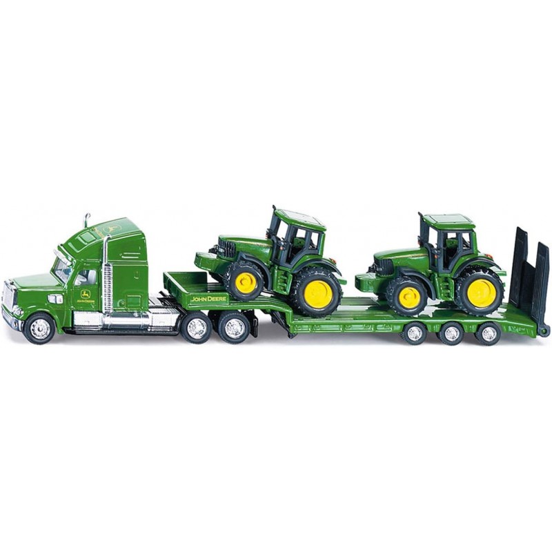 Siku 1837. 1/87 Camión con 2 Tractores John Deere