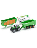 Siku 1848. 1/87 Tractor Deutz Fahr con 3 Remolques