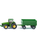 Siku 1953. 1/50 Tractor John Deere con Remolque