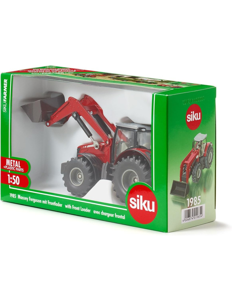 Siku 1985. 1/50 Tractor Massey Ferguson con Pala Cargadora