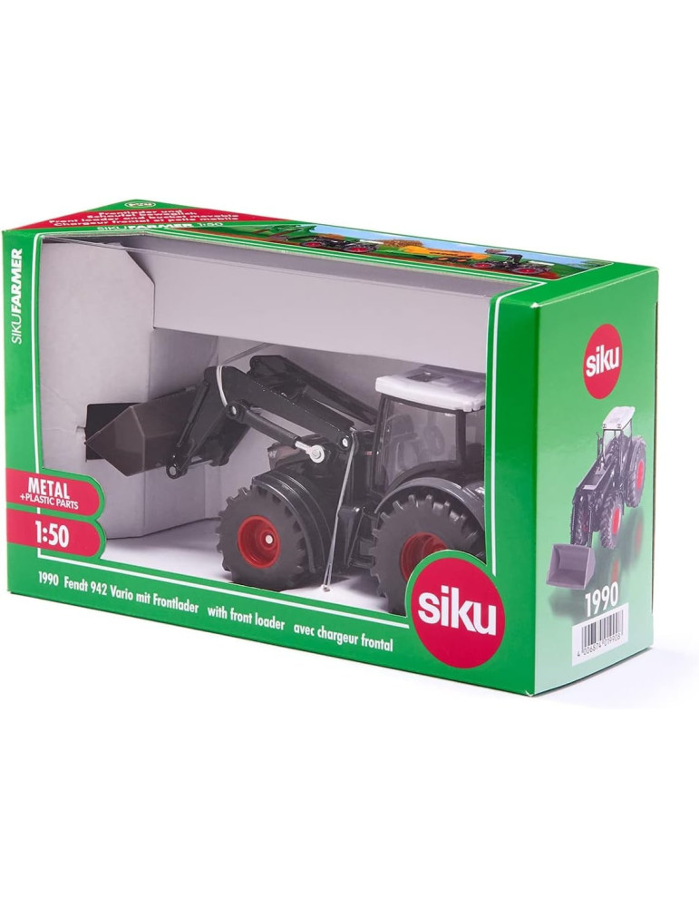 Siku 1990. 1/50 Tractor Fend 942 Vario con Pala Frontal