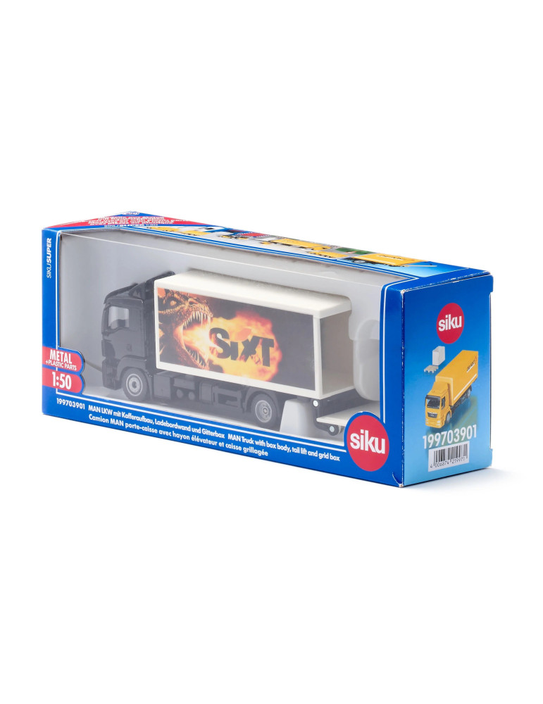 Siku 199700002. 1/50 Camión Man SIXT con Plataforma Elevadora