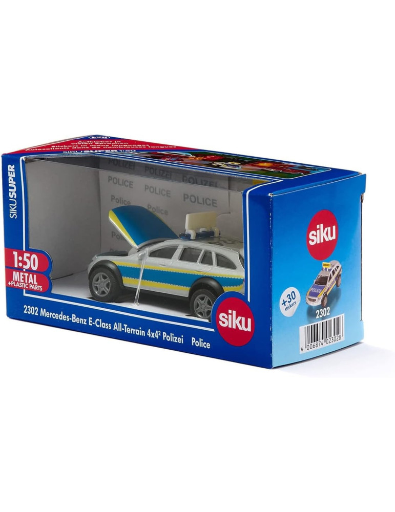 Siku 2302. 1/50 Coche Policia Mercedes E TT 4x4