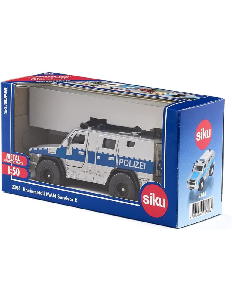 Siku 2304. 1/50 Coche Blindado Policia Man Survivor R