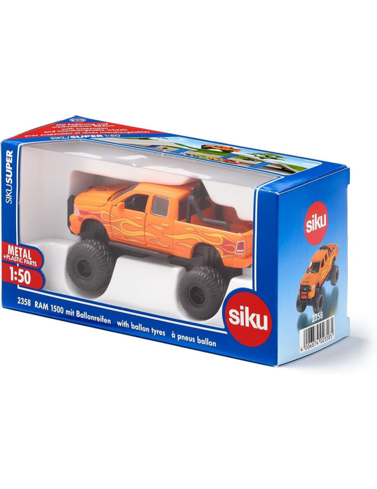 Siku 2358. 1/50 Dodge Ram 1500 Ruedas Grandes