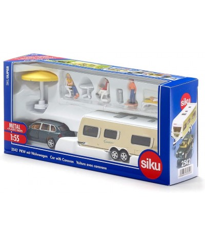 Siku 2542. 1/55 Coche con Caravana y Accesorios