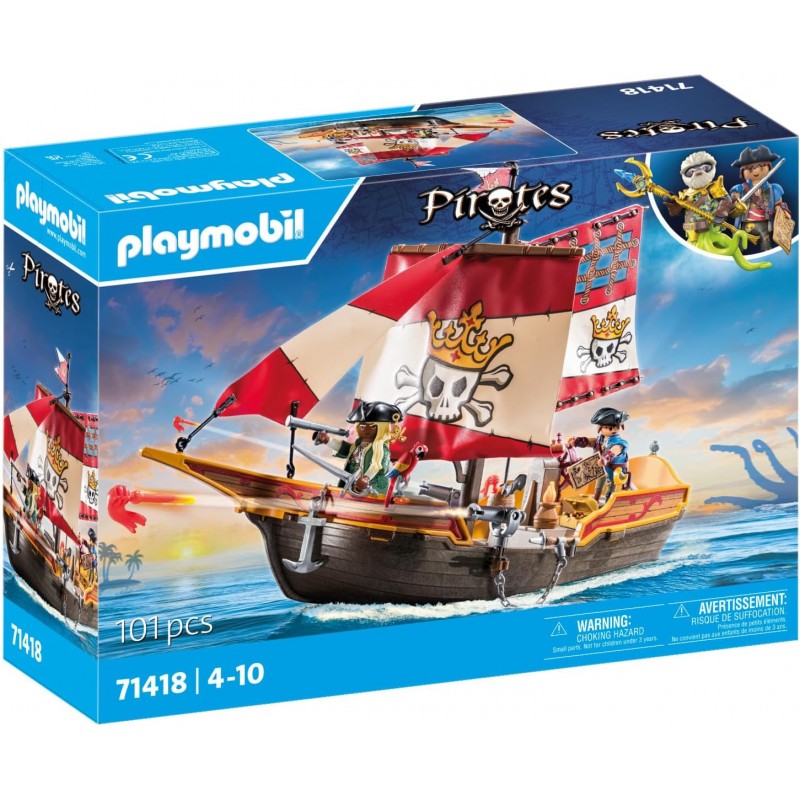 Playmobil 71418. Barco Pirata. 101 Piezas