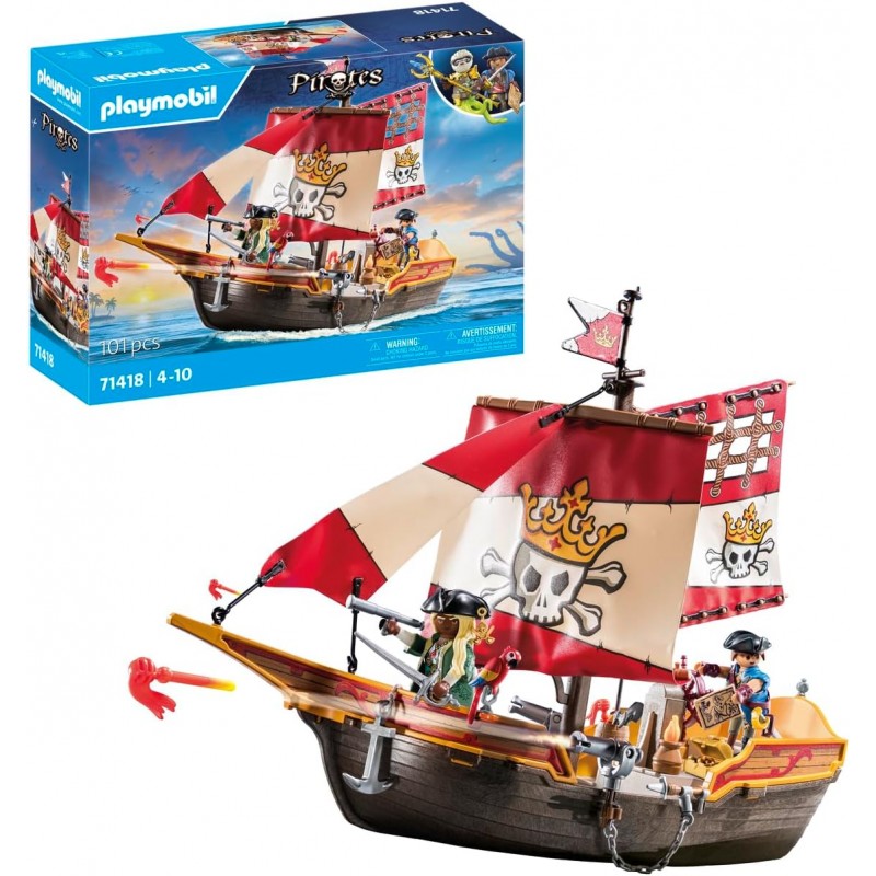 Playmobil 71418. Barco Pirata. 101 Piezas