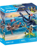 Playmobil 71419. Batalla con Pulpo Gigante. 44 Piezas