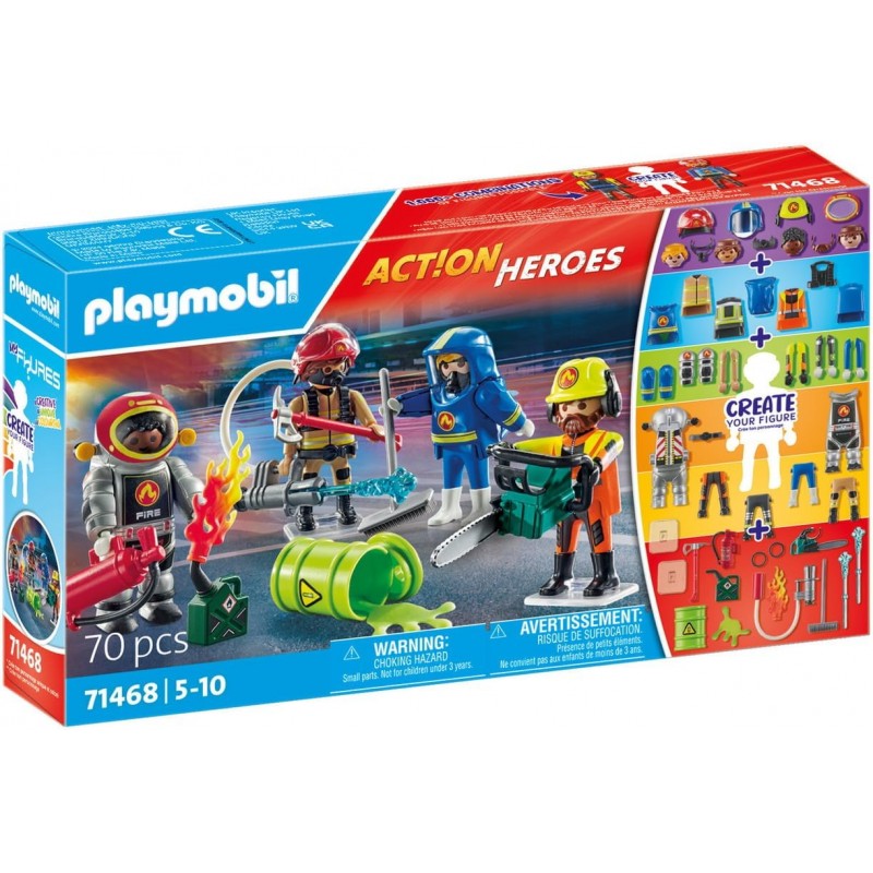 Playmobil 71468. My Figures: Bomberos. 70 Piezas