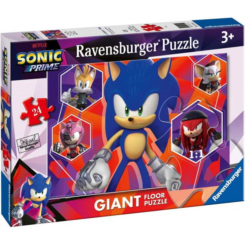 Ravensburger 03161. Puzzle 24 Piezas Gigante. Sonic Prime