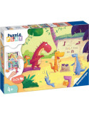 Ravensburger 05675. Puzzle 2x24 Piezas. Dinosaurios