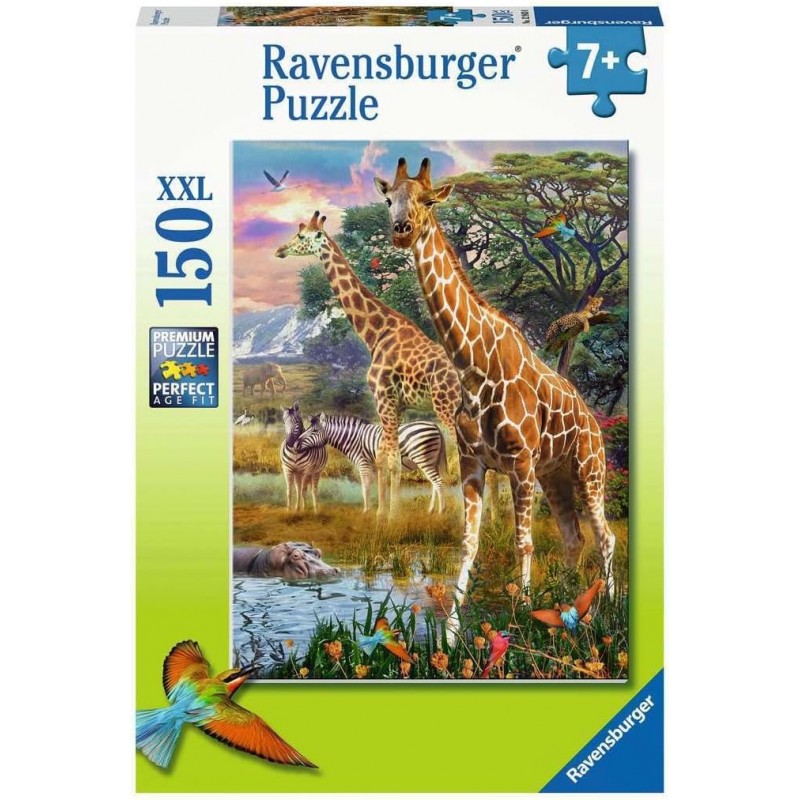 Ravensburger 12943. Puzzle 150 Piezas XXL. Jirafas en Africa