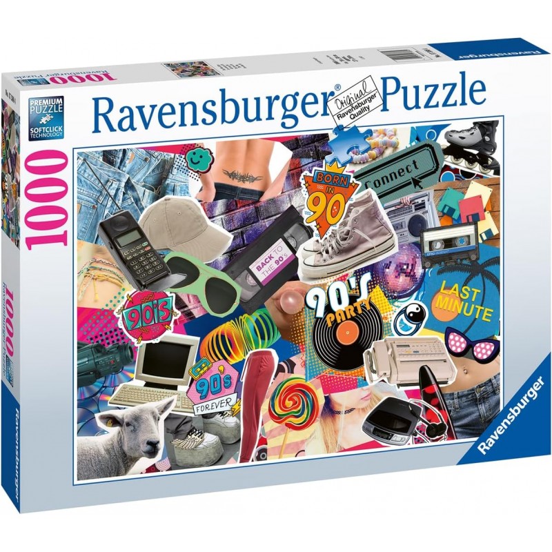 Ravensburger 17388. Puzzle 1000 Piezas. Los Años 90