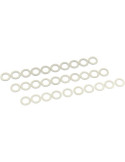 Kyosho 96642. Set 30 Arandelas 4X6mm. Grosor 0.1, 0.2 y 0.3mm (10 de cada)