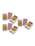 Pack 3 Baraja Española Fournier. Guiñote, Mus,... 40 Cartas 100% plastico Lavable. Calidad Casino.