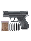 Umarex U58173. Pack Pistola Perdigón XBG. Calibre 4,5mm BBS. + Balines + Bombonas co2. 29318/13275