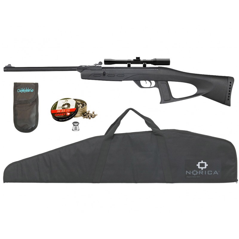 Carabina Perdigón Deltafox GT 3 Julios + Visor 4x20. 4,5mm. + 2 Fundas + Balines. 23054/38203