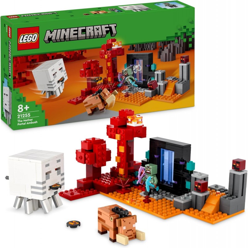 Lego 21255. Minecraft. La Emboscada en el Portal del Nether. 352 Piezas