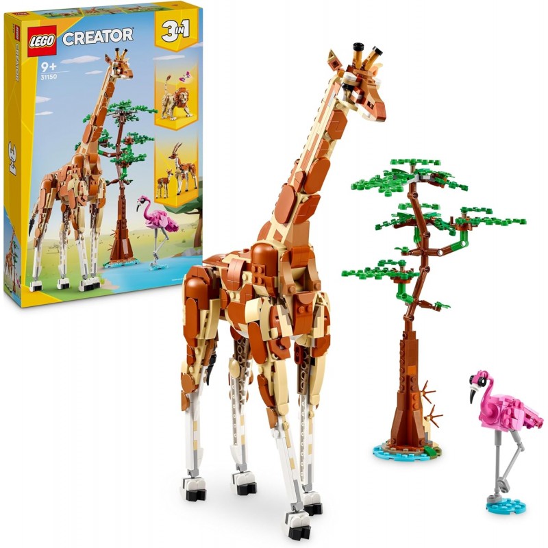 Lego 31150. Creator 3 en 1. Safari de Animales Salvajes. 780 Piezas