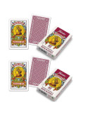 Fournier 2100. Pack 2 Baraja española Fournier. Guiñote, mus,... 40 Cartas 100% plastico Lavable. Calidad Casino.