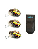 Gamo 6320225. Pack 3 latas 250 perdigones Gamo Magnum de Copa-Punta 5,5mm. + Funda portabalines