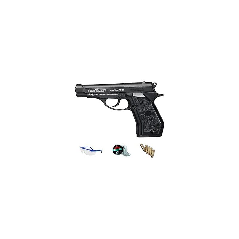 Red Alert Pack Pistola de Aire comprimido - balines de Acero. Gamo RD Compact Cal 4.5mm.3,5J