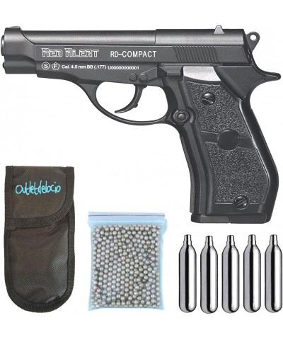 Pack Pistola perdigon Metalica Gamo Red Alert RD Compact. Calibre 4,5mm + Funda Outletdelocio + balines + Bombonas co2